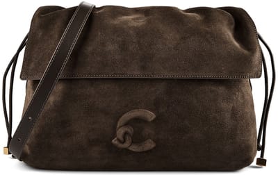 Coccinelle Lidia Suede Bim - Schoudertas 31 cm (fango/fango)