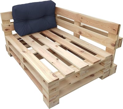 Palletkussen Waterdicht - Tuinkussen Loungekussen - Terras Meubels - Onderhoudsvriendelijk Vuilafstotend - 65 x 50 cm - Donkerblauw
