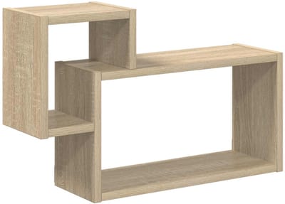 vidaXL - Wandplank - Muurmontage - Sonoma - Eiken - 55 - x - 15 - x - 35 - cm - Bewerkt - hout