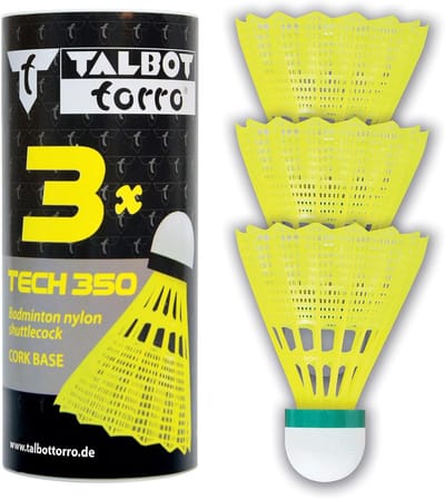 Nylon Shuttles - Badminton Ballen - Badminton Spelen - Kurk Voet - Langzaam - Groen