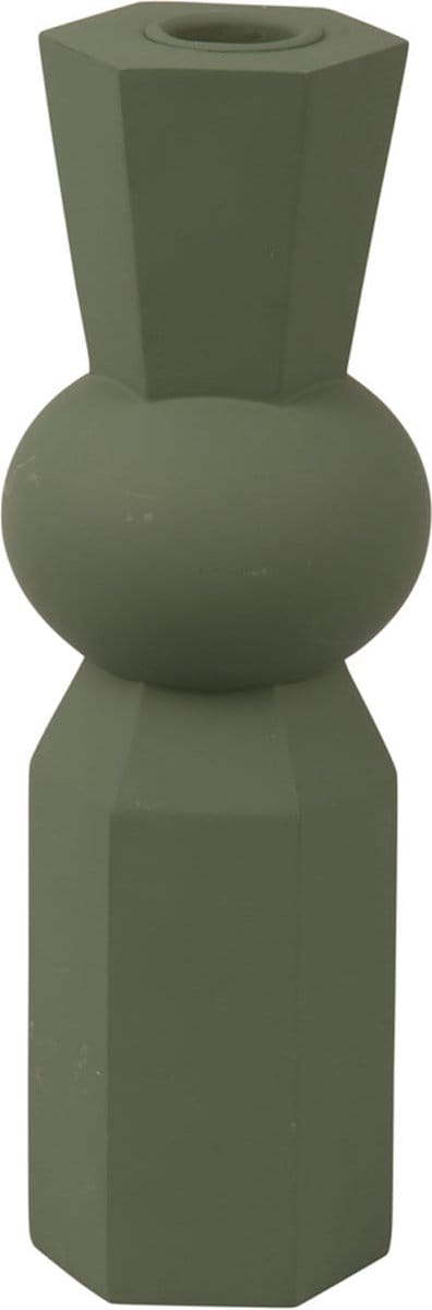Present Time Kandelaar Geo King - Jungle Groen - Ø6,5cm - Scandinavisch,Modern