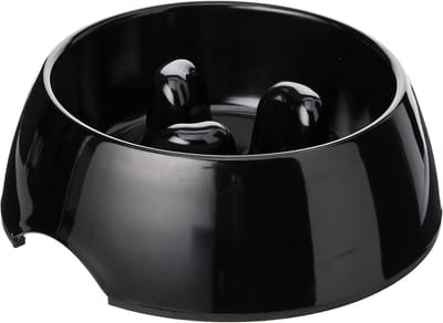 Zware Anti-Scoff Melamine Slow Feeder Kom voor Honden - Medium 14,5 x 14,5 x 4,5 cm
