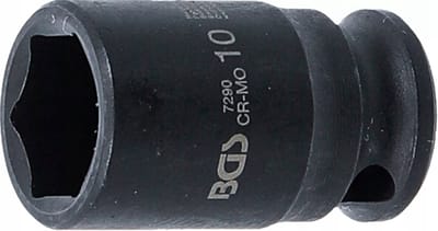 BGS Kracht Dopsleuteldop zeskant - 1/4 - 10 mm