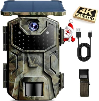 Nexvo® Wildcamera met Nachtzicht – Buitencamera - Wildcamera voor Buiten – Legergroen - ‎‎15cm x 11cm x 10cm