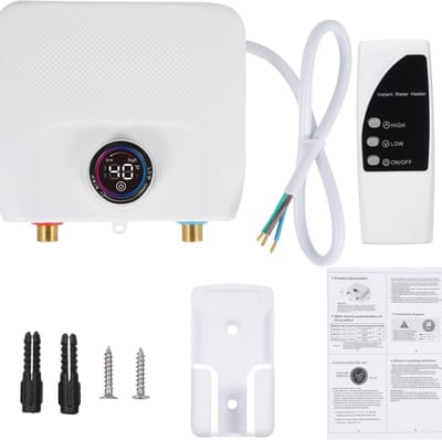 DailySupplies® Boiler - Doorstroomverwarmer - Keukenboiler - Doorstroomboiler - Met Display - Wit