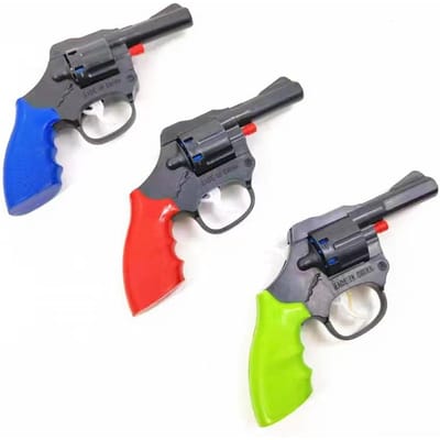 Revolver Speelgoedpistool Mini Niet-afschietend Pop Pistool Inert Dop Nep Pistool voor Volwassenen Collectie Jongens Verjaardagscadeau gray