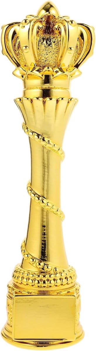 Sporttrofee Feestartikelen - Prijstrofee Gouden - Wedstrijd Souvenir - Realistische Vorm - 26 cm Hoog - Goud