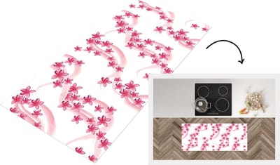 Keukenloper - Loper keuken - Patronen - Sakura - Zen - Yoga - 120x50 cm - Keukenloper vinyl