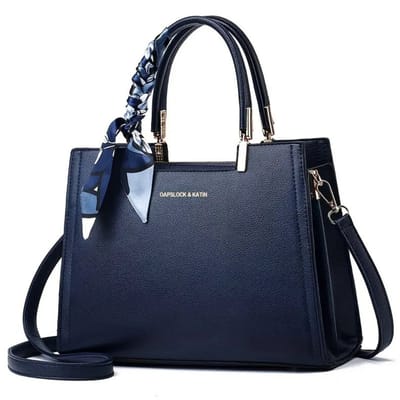 Bovista Handtas Dames - Schoudertas - School - Shopper - Schooltas - Werktas - Donkerblauw