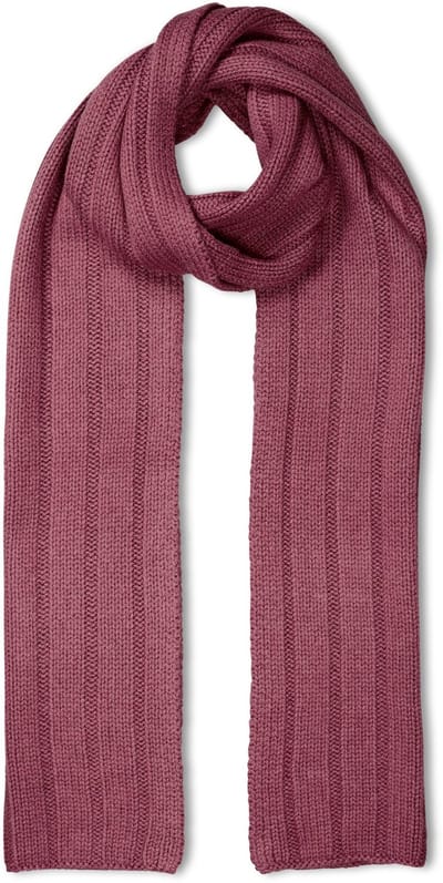 FALKE Scarf in Rib sneldrogend warm kasjmier wintersjaal unisex roze - maat ONESIZE