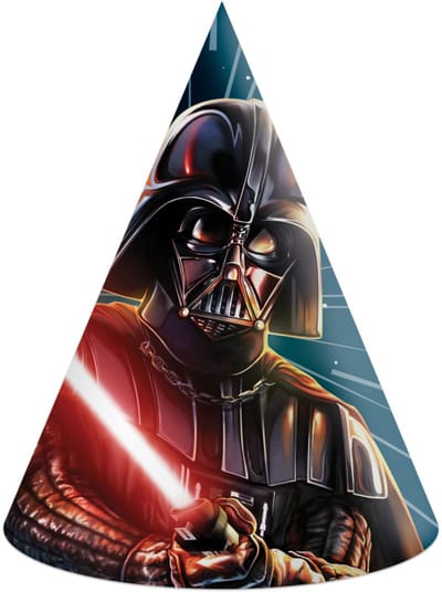 Star Wars Galaxy Feesthoedjes - 6 stuks - Kegel model - Papieren party hat - Verkleedaccessoire - Voor verjaardagen en feestjes