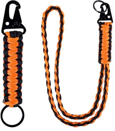 Sterke Gevlochten Lanyard met Karabijnhaak voor Sleutels en Camera