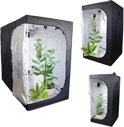 Famanu – Indoor kweektent voor hydrocultuur - reflecterende mylar growbox - waterdicht met verwijderbare bodem en stevige structuur