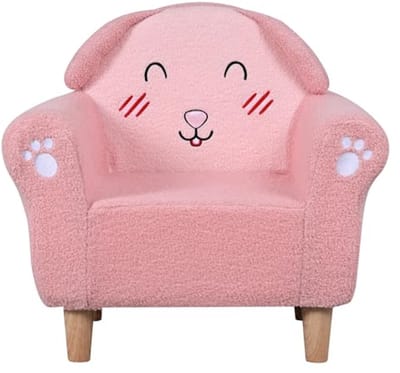 Kinderbank met Geborduurde Dierenmotieven - Peuterfauteuil voor Jongens en Meisjes
