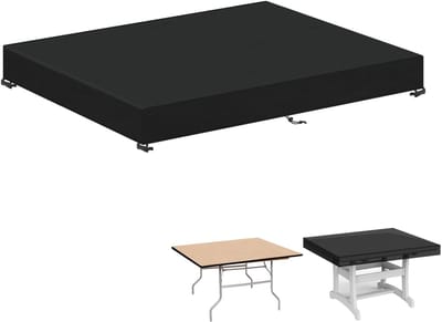 Famanu – Tuintafelafdekking - Tafelbladhoes - Waterdicht Buitentafelhoes Winddicht Hoes voor Tafelblad - 420D voor Tuintafel - Anti-UV Tuintafelhoes Terrastafelhoes - 140x80x15cm