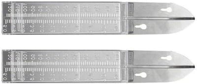 Regenmeter Tuin - Weer Meetapparaat - Tuinonderhoud Meten - Dubbele Schaal - 120mm / 5 Inch - Transparant