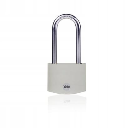 Yale aluminium hangslot grijs 38 mm - veilig en compact