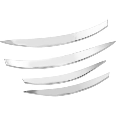 4 STUKS Voorbumper Zijrooster Sierlijst Upgrade Uiterlijk Vervanging voor Benz CLA?Klasse C118 X118 zilver
