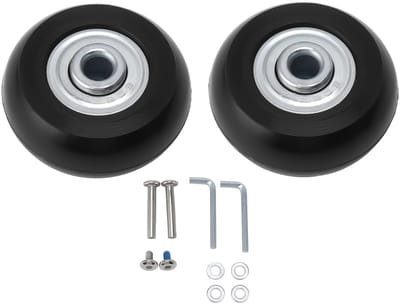 Cosensi - Dailygoods - Dailygoody - Reservewielen - Vervangingsset koffers - Duurzaam PU-rubber - 54 x 18 mm - Universele wieltjes - Geschikt voor bagage - 2 stuks