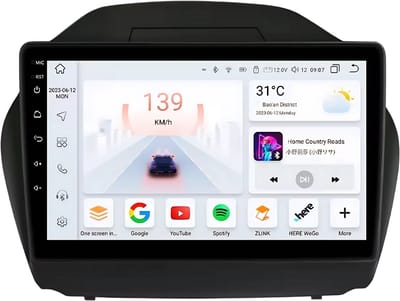 Autoradio met bluetooth - Carplay - Voor Hyundai Tucson IX35 (2011-2017) - Geschikt voor Apple en Android - Stereo - Navigatie - Navigatiesysteem auto - 4GB 32GB