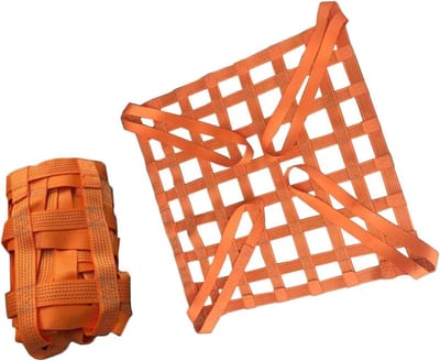 Hefnet Voor Takel - Bagagenet Fiets Beschermnet - Goederen Optillen - Slijtvast Polyester - 1 x 1M - Oranje