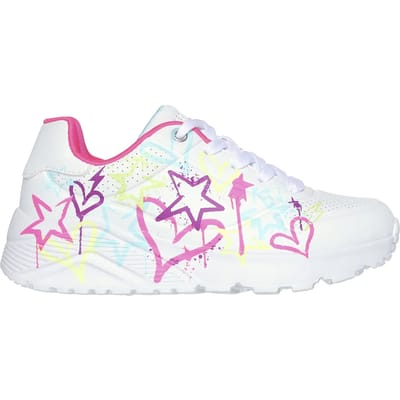 Skechers Uno Lite - My Drip Meisjes Sneakers - Wit/Multicolour