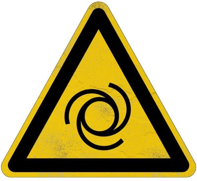 Automatisch opstarten waarschuwingsbord - W018 | Sign Again materiaal | 30 cm