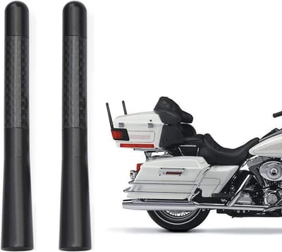 Motorfiets Koolstofvezel Antenne Mast 2-Pack - Hoge Kwaliteit Radio Signaal Ontvangst