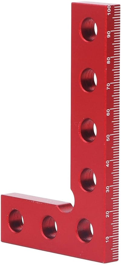 Dailygoods- Meetliniaal Hoge Precisie - Vierkant - Centerzoekgereedschap - Aluminiumlegering - Nauwkeurige Metingen - L-liniaalfunctie - Hoekmeter