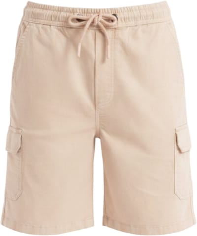 OMBRE Korte Broek - Loose Fit - Katoen - Effen Beige M