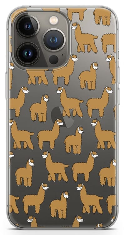 Case Company® - Hoesje geschikt voor iPhone 13 Pro hoesje - Alpacas - Soft Cover Telefoonhoesje - Bescherming aan alle Kanten en Schermrand