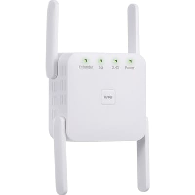 Répéteur WiFi double fréquence 1200Mbps 2.4G 5G, extension WiFi, Booster de Signal sans fil, blanc, pour la maison US Plug blanc