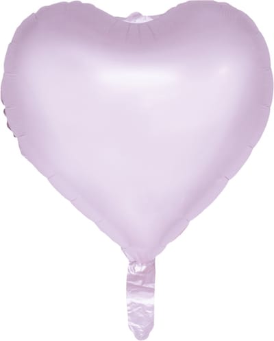 Folieballon hart pastel paars 46 CM