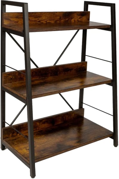 BEGRYF - Opbergrek - rustiek bruin - 3 legplanken - 61x35x84 cm