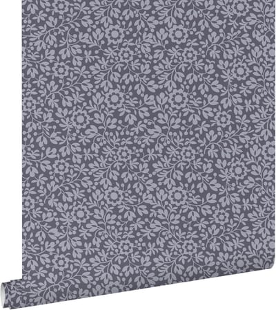 ESTAhome behang bloemetjes blauw - 50 x 900 cm - 131668