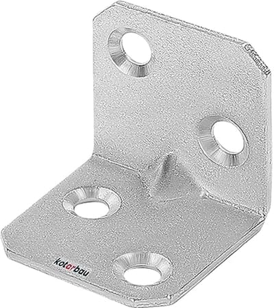 Hoekverbinding 25 x 25 x 25 mm - Stalen meubelhoek voor zware belasting