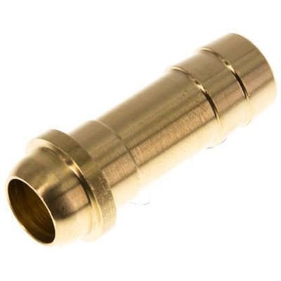 13 mm Messing Slangpilaar zonder Wartelmoer (G1/2'') [2 Stuks]
