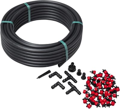Druppel Irrigatie Set - Automatische Tuinbesproeiing - Planten Water Geven - Complete Slangenset - 25 Meter Slang - Meerkleurig