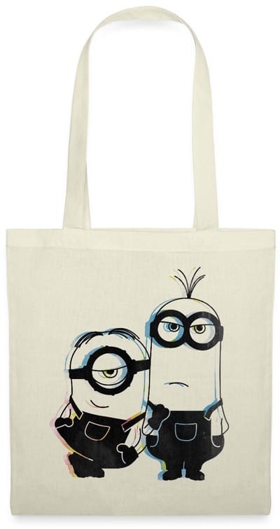 Minions Stuart En Kevin Glitch Tas Van Stof Schoudertas
