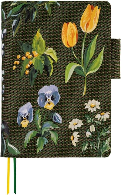Agenda Hoezen - Planners Beschermers - Organisatie Thuis - Bloemenpatroon - A5 formaat - Bruin