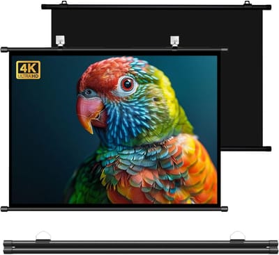 Projectiescherm - HD Bioscoopscherm - Thuisbioscoop Kantoor - Oprolbaar Anti-rimpel - 40 Inch 16:9 - Wit