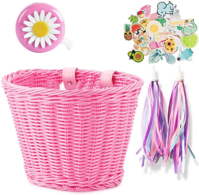 HEZIVO® Fietsmand Kinderfiets - Voor Jongens en Meisjes - Roze