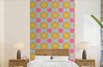 Behang - Fotobehang Flower Power - Design - Hippie - Breedte 150 cm x hoogte 240 cm