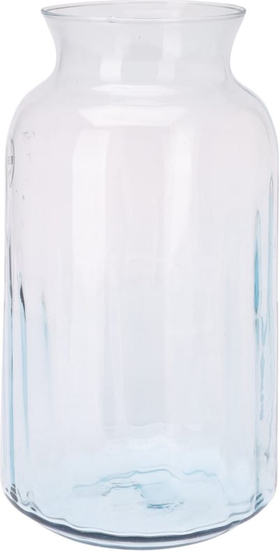 Excellent Houseware bloemenvaas - glas - transparant - bloemen en siertakken vaas - 19 x 30 cm - boeketten