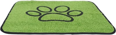 Kunstgras Hondentoilet - Puppy Plaskussen - Zindelijkheidstraining Binnen - Lekvrije Bescherming - 61 x 46 cm - Groen