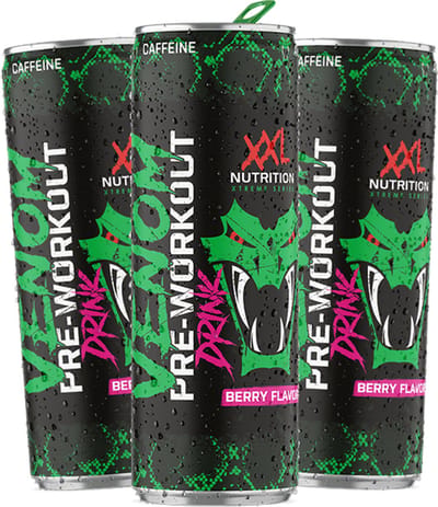 XXL Nutrition - Venom Pre Workout Drink - Berry - 24 Tray
