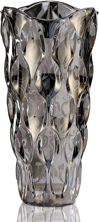 Dailygoods- Bloemenvaas 24 cm - Glazen Vaas - Decoratief voor Bruiloften - Cadeau-ideeën - Handgemaakt - Eenvoudig te Reinigen