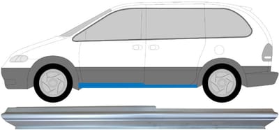 Reparatie dorpel voor Dodge Caravan 1995-2000 / Links