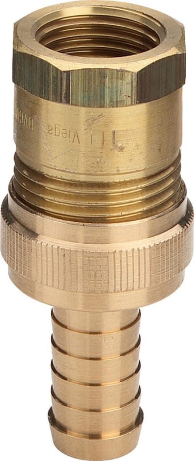 Viega Standpijpkoppeling, Rp 3/4, ID 3/4, GM 1 messing Model 1842, 125646