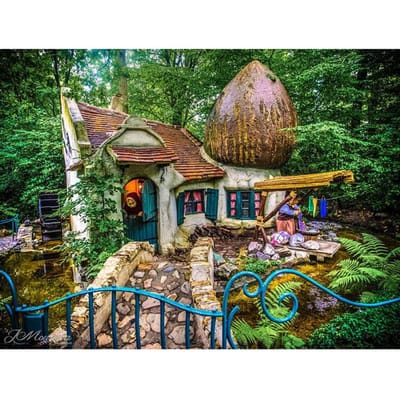 Holland Efteling park 5D bricolage diamant peinture broderie diamant point de croix 20X30CM beige